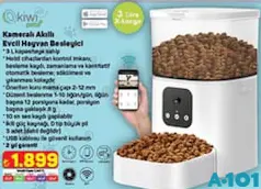 KİWİ PETS KAMERALI AKILLI EVCİL HAYVAN BESLEYİCİ